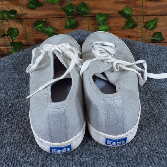 Keds Kickstart Women's Canvas Sneakers Size 11 Chambray Gray Casual Lace Up - Picture 4 of 6